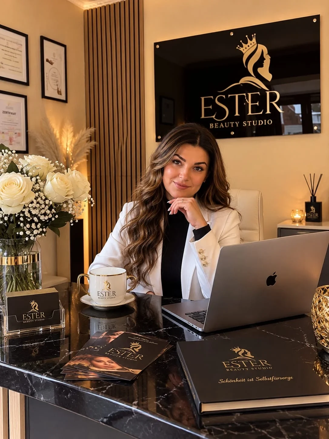 Mariam Ghazaryan in ihrem ESTER BEAUTY STUDIO in Rostock