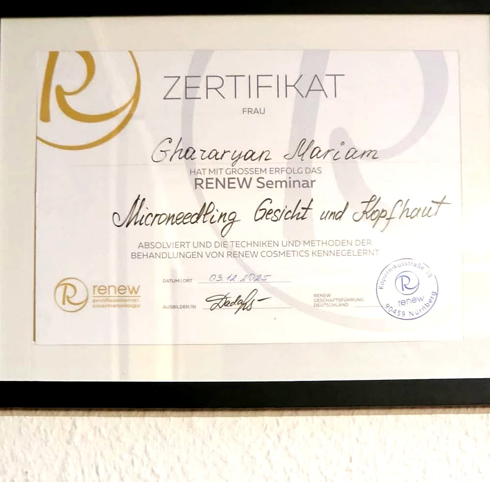 Zertifikat Microneedling – Gesicht & Kopfhaut